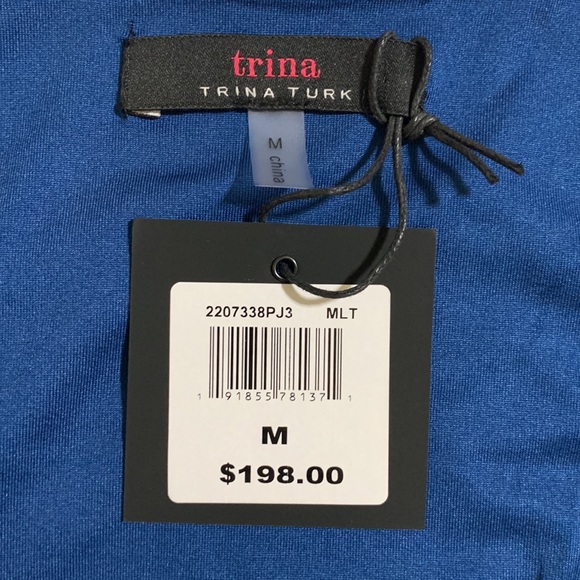 Trina Turk Geometric Jersey Dress-Size M NWT - Picture 8 of 8